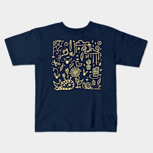 Yellow Garden Design Kids T-Shirt